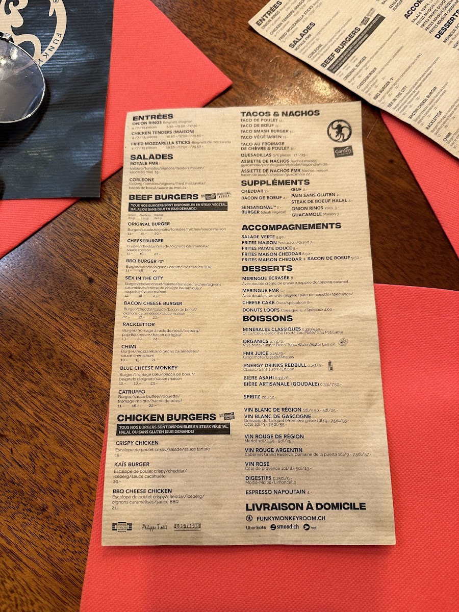 Menu Fmr Funky Monkey Room-3